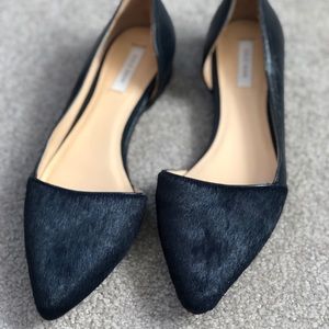 Cole Haan Navy Amalia Mohair Flats - Size 6 1/2